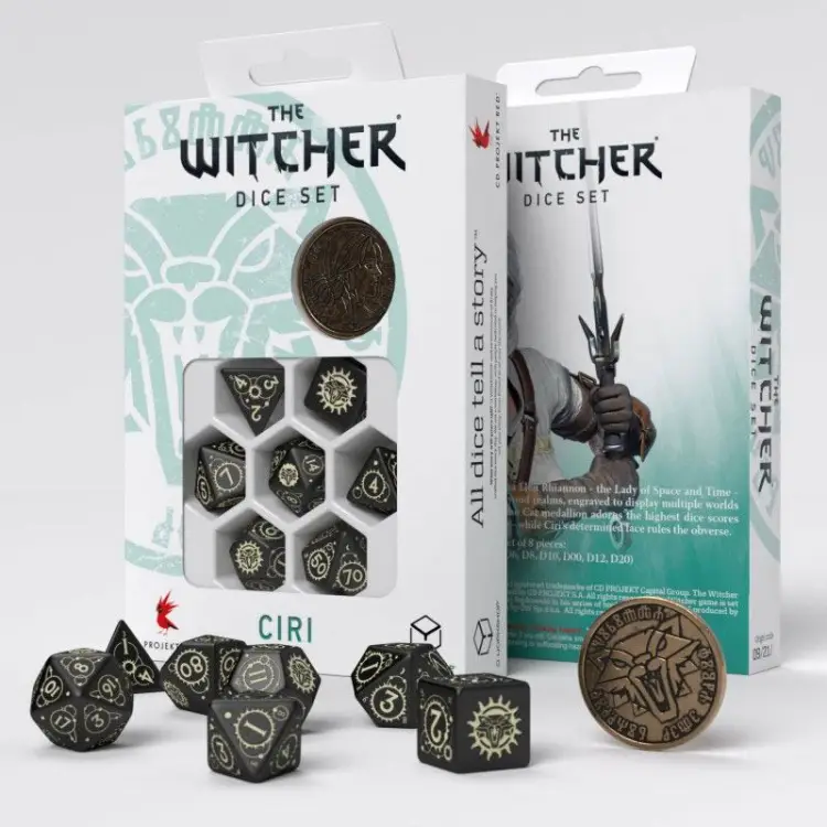 Komplet Kości Q Workshop - The Witcher Dice Set Ciri The Zireael