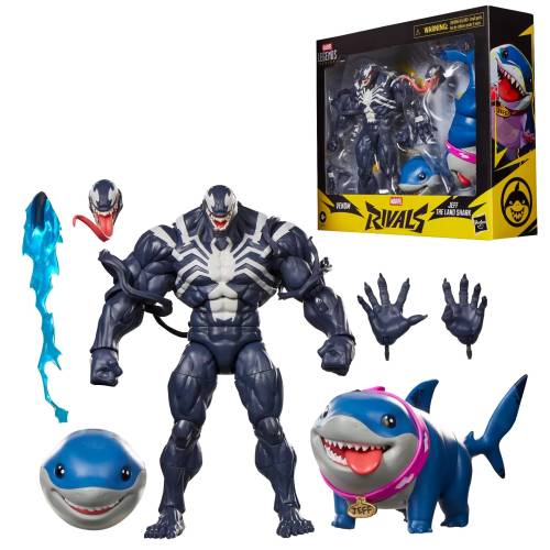 Hasbro - MARVEL RIVALS - Venom & Jeff the Land Shark - Fig. Legend Series 15cm
