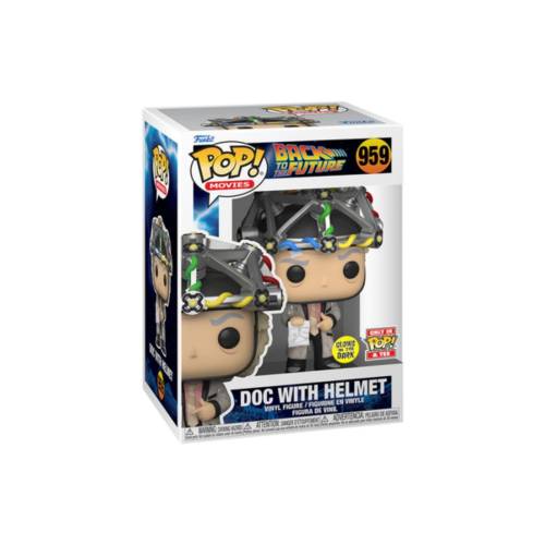 Funko Pop! & Tee Back To The Future Doc With Helmet GITD #959