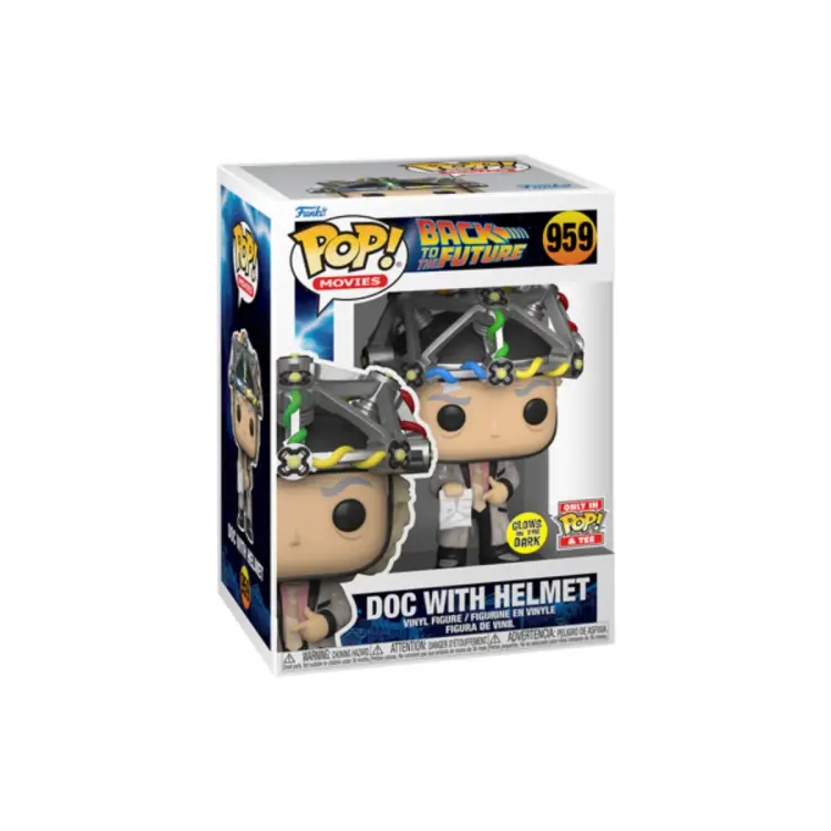 Funko Pop! & Tee Back To The Future Doc With Helmet GITD #959