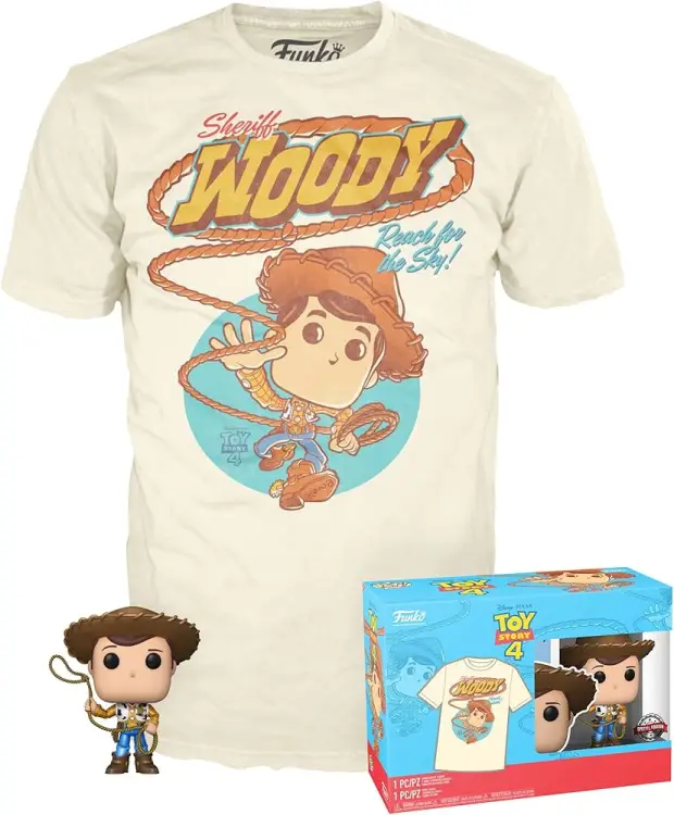 Funko POP! TOY STORY - Woody (Chudy) mettalic Tee (rozm L)