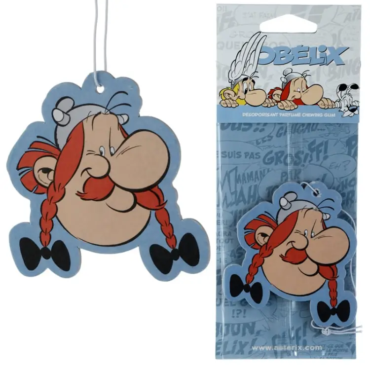Puckator - ASTERIX - Obélix - Car Air Freshener - Bubble Gum