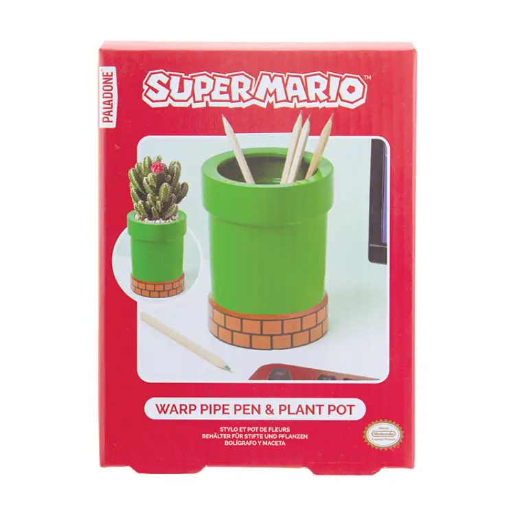 Paladone - SUPER MARIO - Pipe - Shaped Plant and Pen Pot