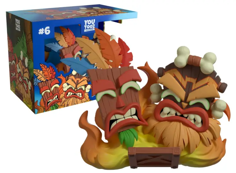 YouTooz - CRASH BANDICOOT - Aku Aku & Uka Uka - Figure Youtooz 9cm