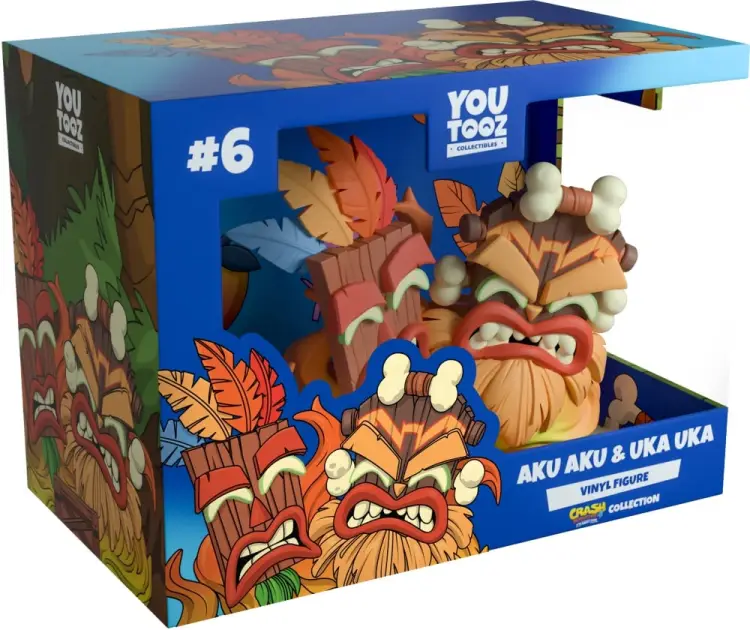 YouTooz - CRASH BANDICOOT - Aku Aku & Uka Uka - Figure Youtooz 9cm
