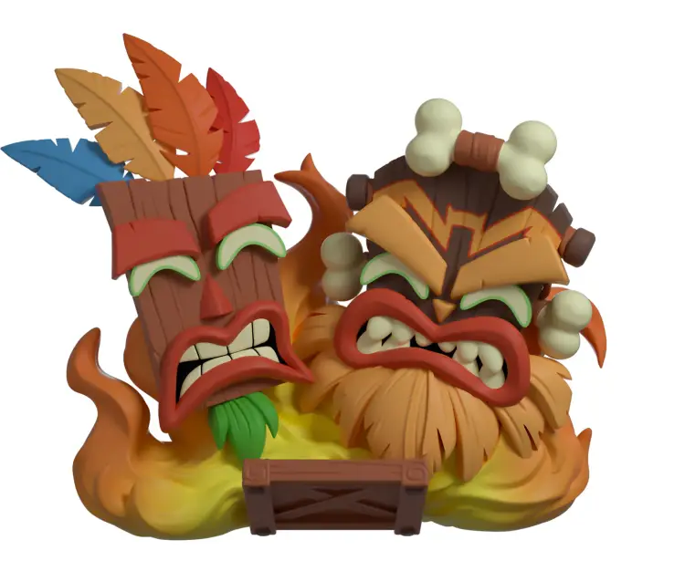 YouTooz - CRASH BANDICOOT - Aku Aku & Uka Uka - Figure Youtooz 9cm