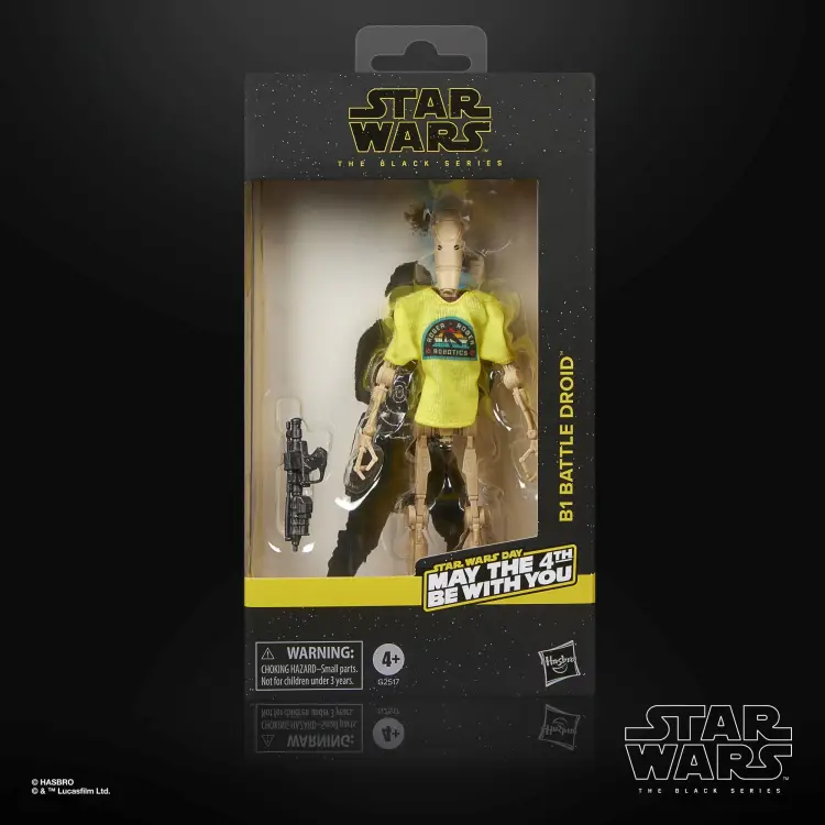 Hasbro - STAR WARS -B1 Battle Droid "May the 4th be.."  -Fig. Black Series 15cm