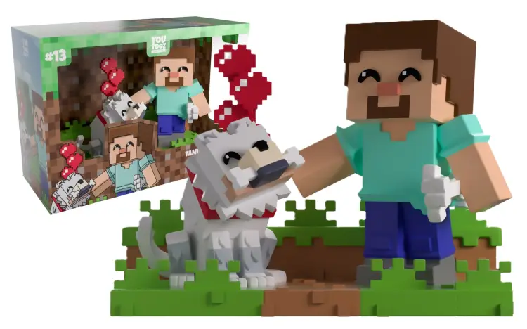 YouTooz - MINECRAFT - Taming a Wolf - Figure Youtooz 13cm