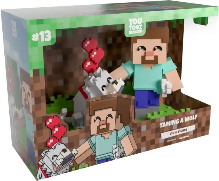 YouTooz - MINECRAFT - Taming a Wolf - Figure Youtooz 13cm