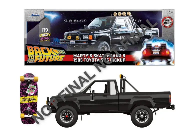 Jada Toys - BACK TO THE FUTURE - Marty's Skateboard 1985 Toyota - 1:24