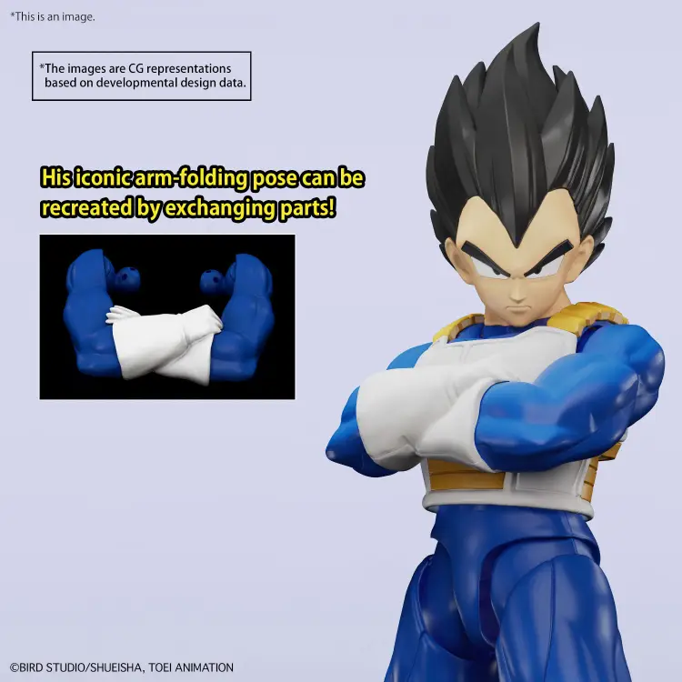 DRAGON BALL - Standardowy Vegeta z figurką (NOWA wersja SPEC) - Zestaw modelarski