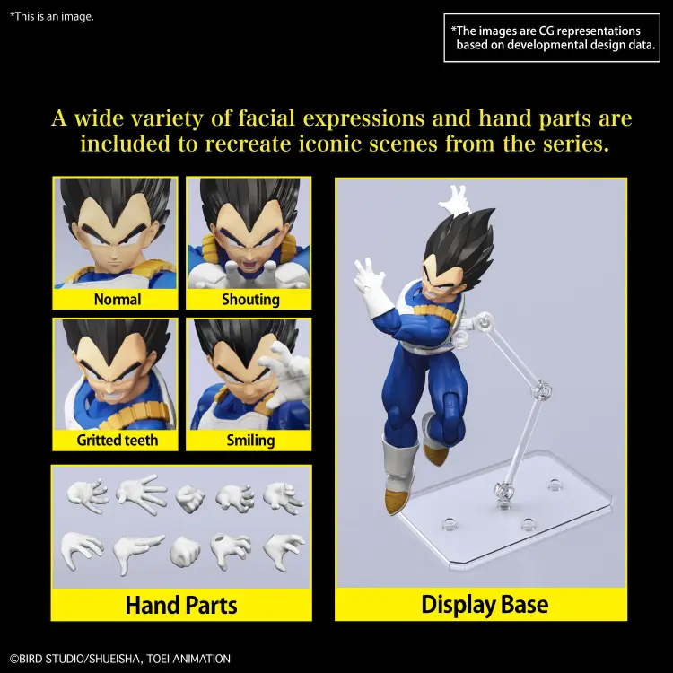 DRAGON BALL - Standardowy Vegeta z figurką (NOWA wersja SPEC) - Zestaw modelarski