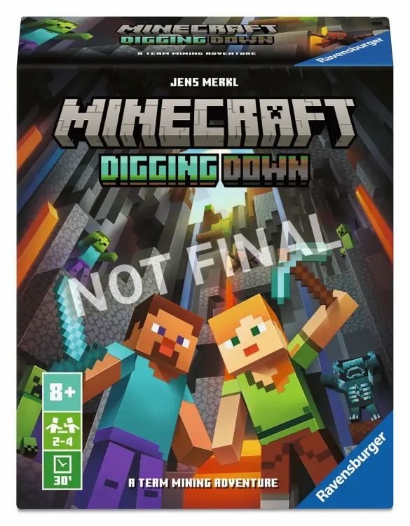 Ravensburger - MINECRAFT - Digging Down - Cooperative card game