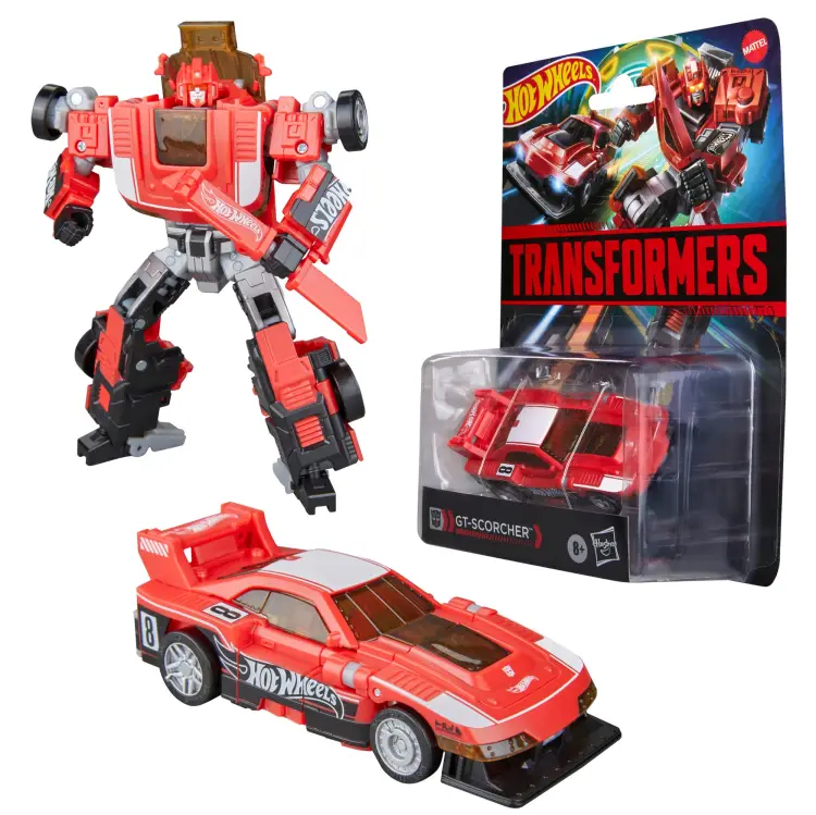 Hasbro - TRANSFORMERS X HOT WHEELS - GT Scorcher - Figure Collaborative 12.5cm