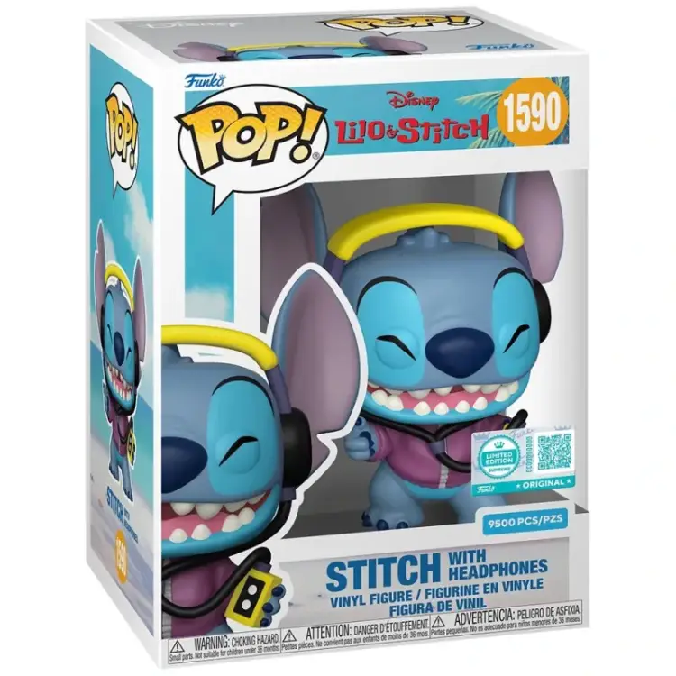 Funko POP! Lilo & Stitch - Stitch z słuchawkami Limitowana edycja 9500sztuk (1)