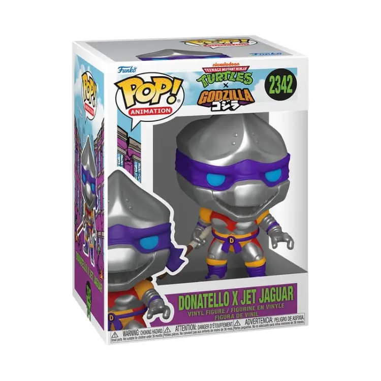 Funko - GODZILLA X TURTLES - POP Animation N° 2342 - Donatello X Jet Jaguar