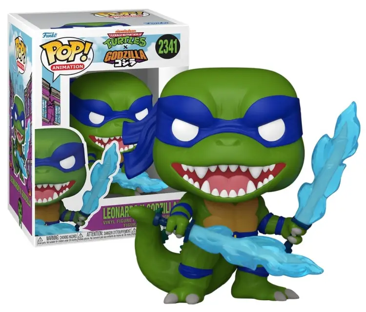 Funko - GODZILLA X TURTLES - POP Animation N° 2341 - Leonardo X Godzilla