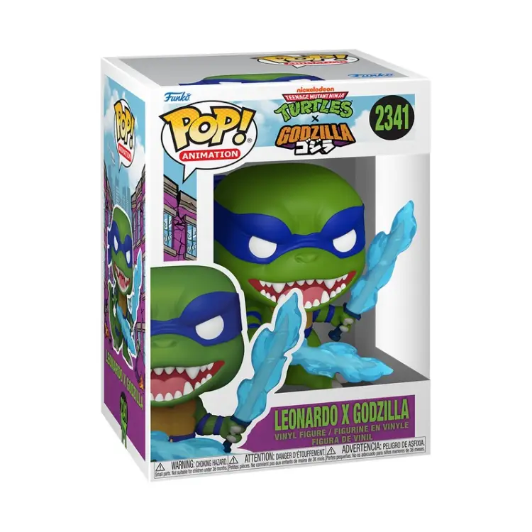 Funko - GODZILLA X TURTLES - POP Animation N° 2341 - Leonardo X Godzilla
