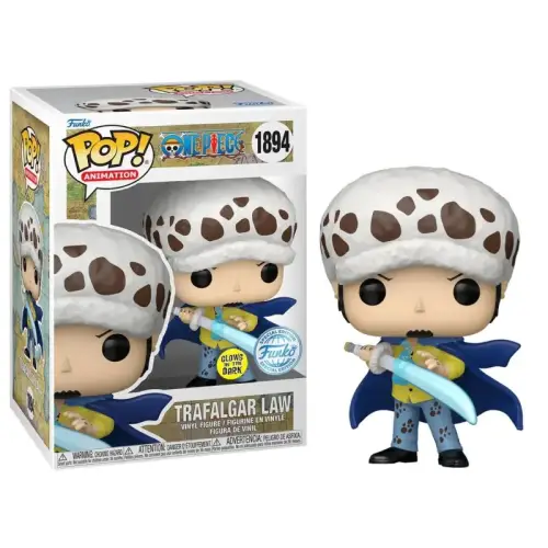 Funko POP! One Piece - Trafalgar Law (with Blue Anesthesia) (GITD) #1894 (Exclusive)