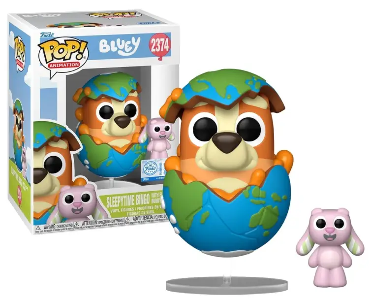 Funko - BLUEY - POP Animation N° 2374 - Sleepytime Bingo with Floppy Bunny