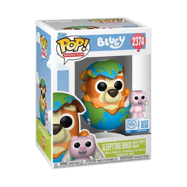 Funko - BLUEY - POP Animation N° 2374 - Sleepytime Bingo with Floppy Bunny