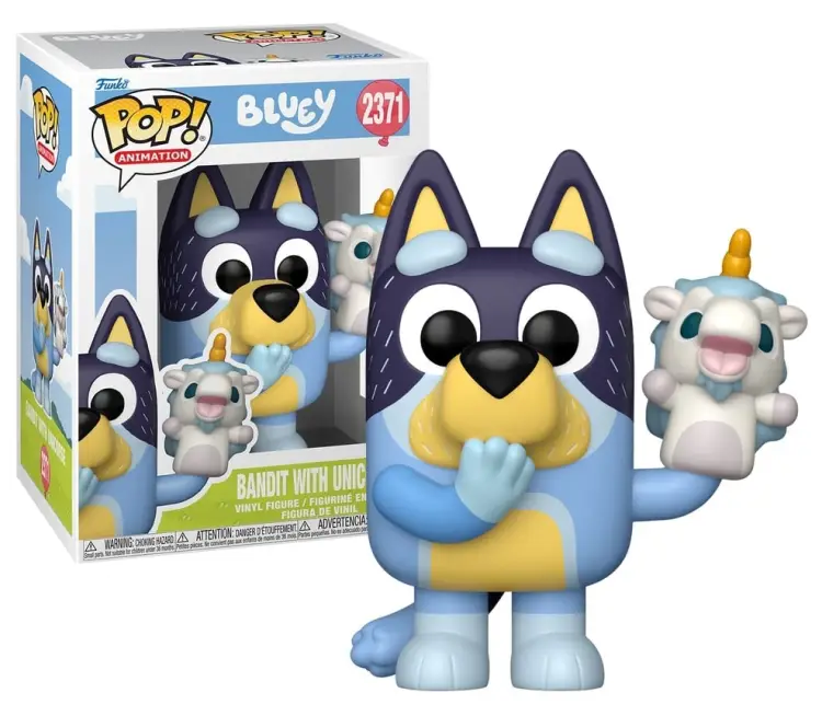 Funko - BLUEY - POP Animation N° 2371 - Bandit with Unicourse