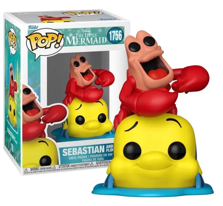 Funko - THE LITTLE MERMAID - POP Disney N° 1756 - Sebastian & Flounder