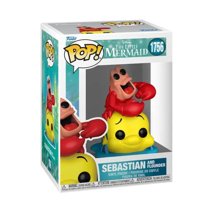 Funko - THE LITTLE MERMAID - POP Disney N° 1756 - Sebastian & Flounder
