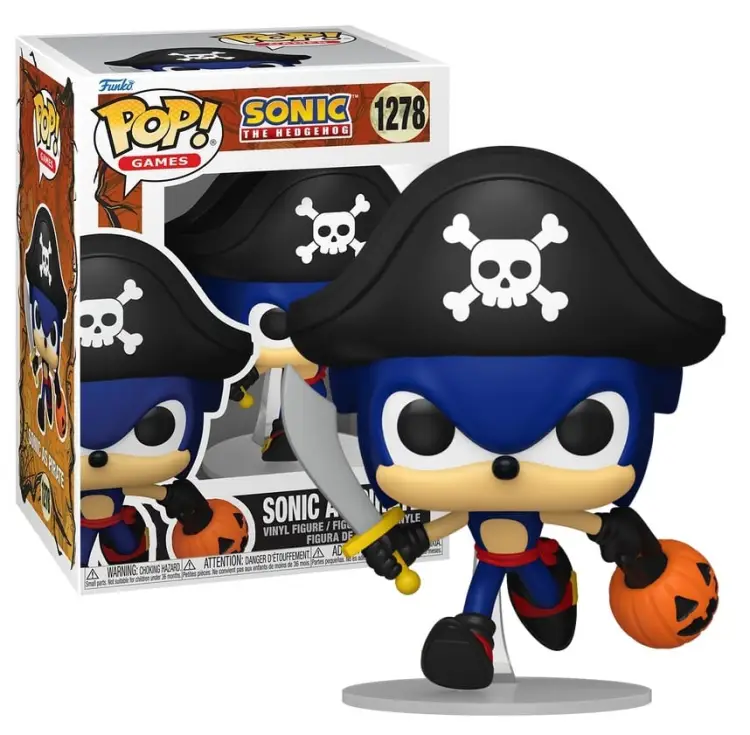 Funko - SONIC - POP Games N° 1278 - Sonic as Pirate