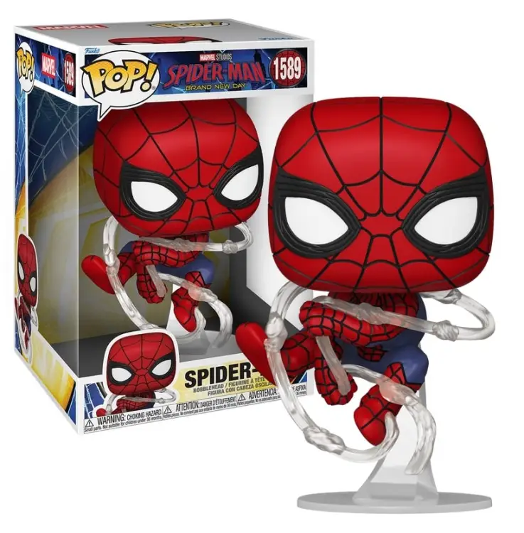 Funko - SPIDER-MAN BRAND NEW DAY - POP JUMBO N° 1589 - Spider-Man