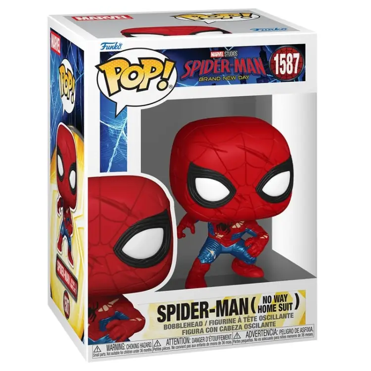 Funko - SPIDER-MAN BRAND NEW DAY -POP Marvel N° 1587 -Spider-Man (No Way Home)