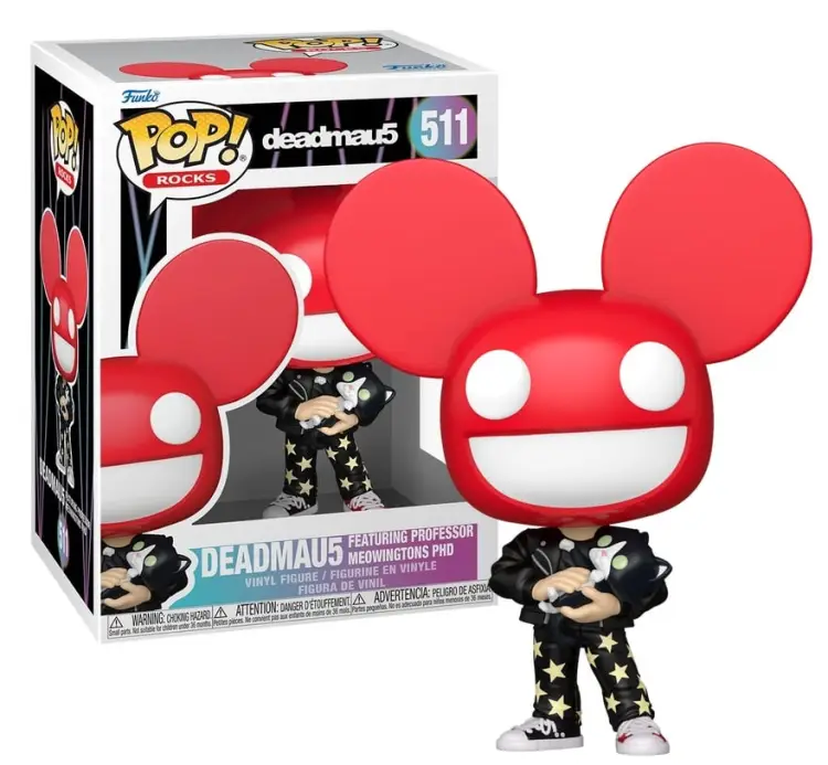 Funko - DEADMAU5 - POP Rocks N° 511 - Deadmau with Professor Meowingtons PhD