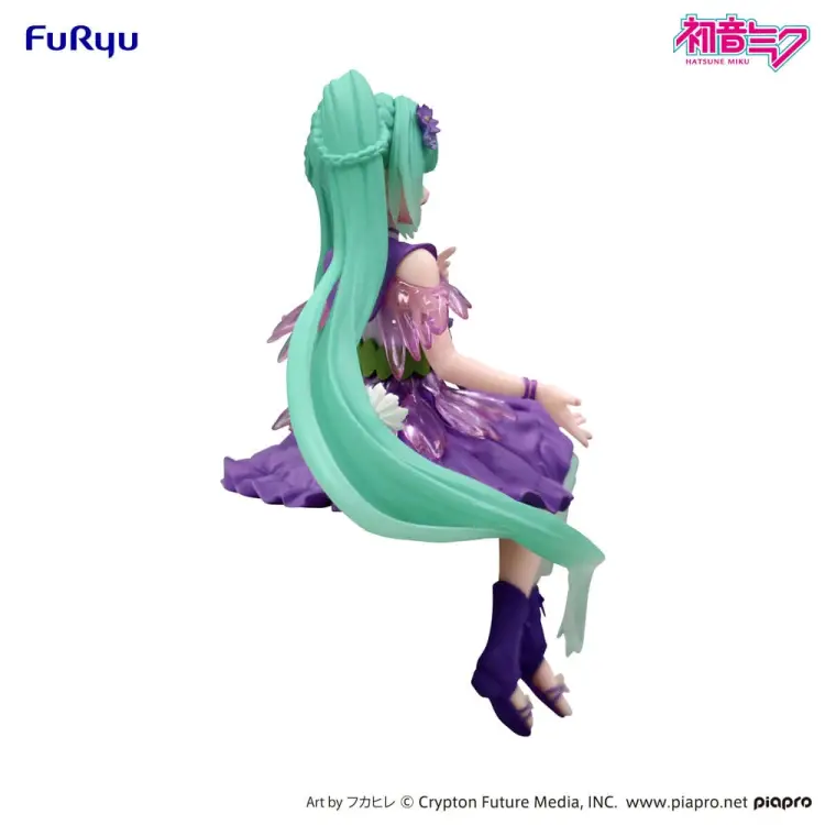 Furyu - HATSUNE MIKU - Flower Fairy Cosmos Purple - Statue Noodle Stopper14cm