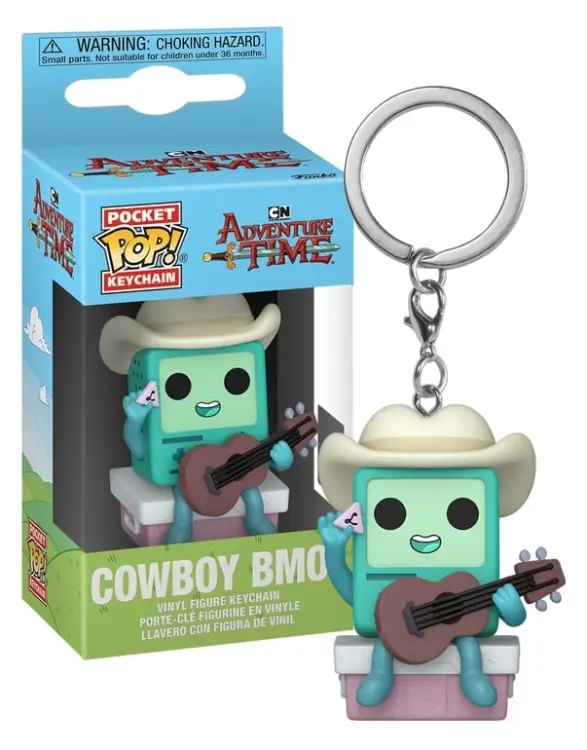 Funko - ADVENTURE TIME - Pocket Pop Keychain - Cowboy BMO with guitar