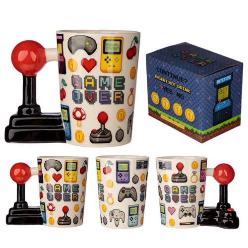 Puckator - GAME OVER - Joystick & Pixels - Mug with 3D Handle13,5oz