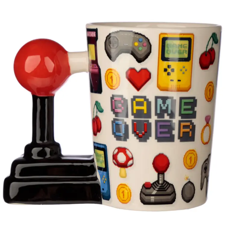 Puckator - GAME OVER - Joystick & Pixels - Mug with 3D Handle13,5oz
