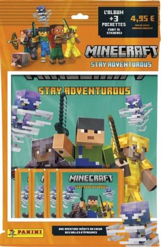 Panini Manga - MINECRAFT - Panini Starter Pack (1 album + 3 packets)