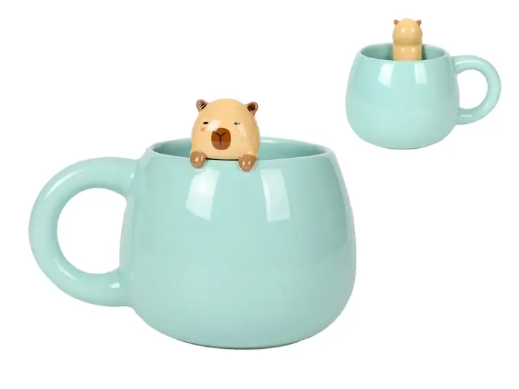 ITotal - KAWAII - Capybara - Ceramic Mug with Charm 470ml