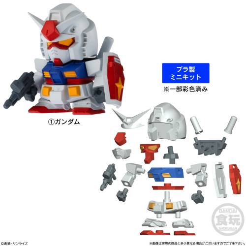 Banpresto - GUNDAM -  Assortiment 12 Figure 2.5cm 'Wave 1'