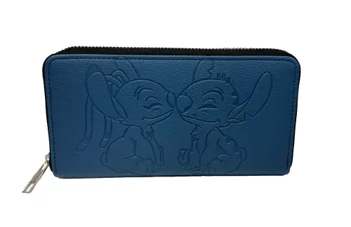 STITCH & ANGEL - Portfel - Niebieski - Wallet - 19x10x2,5cm'